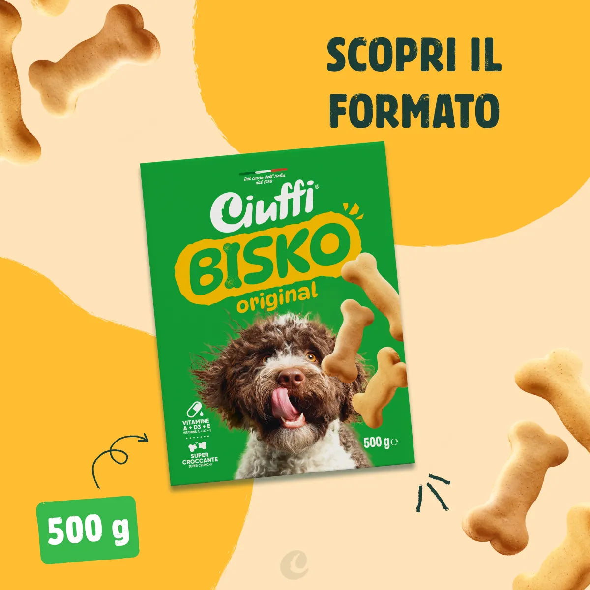 biscotti al pollo con vitamine per cani -3