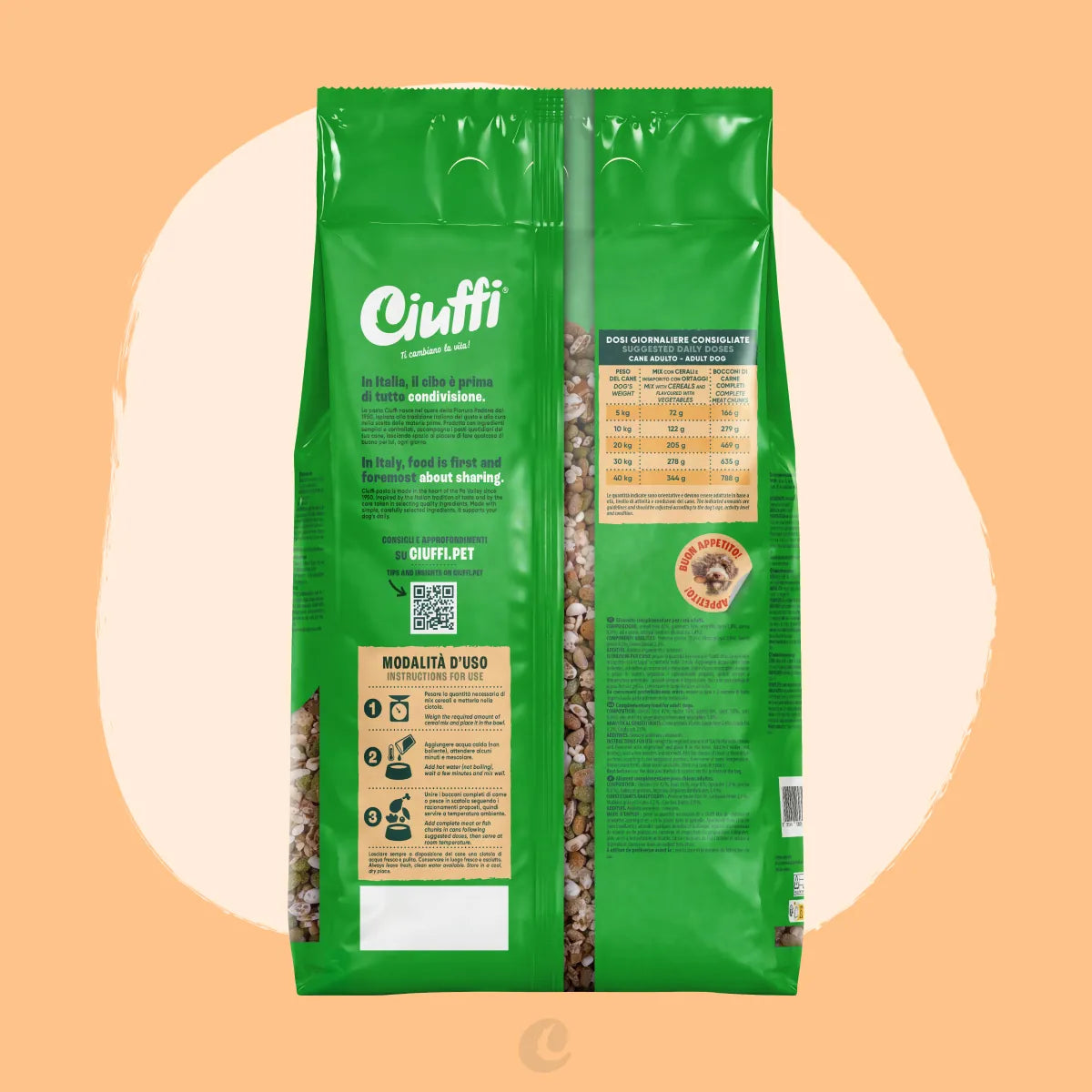 mix di cereali con ortaggi per cani -2