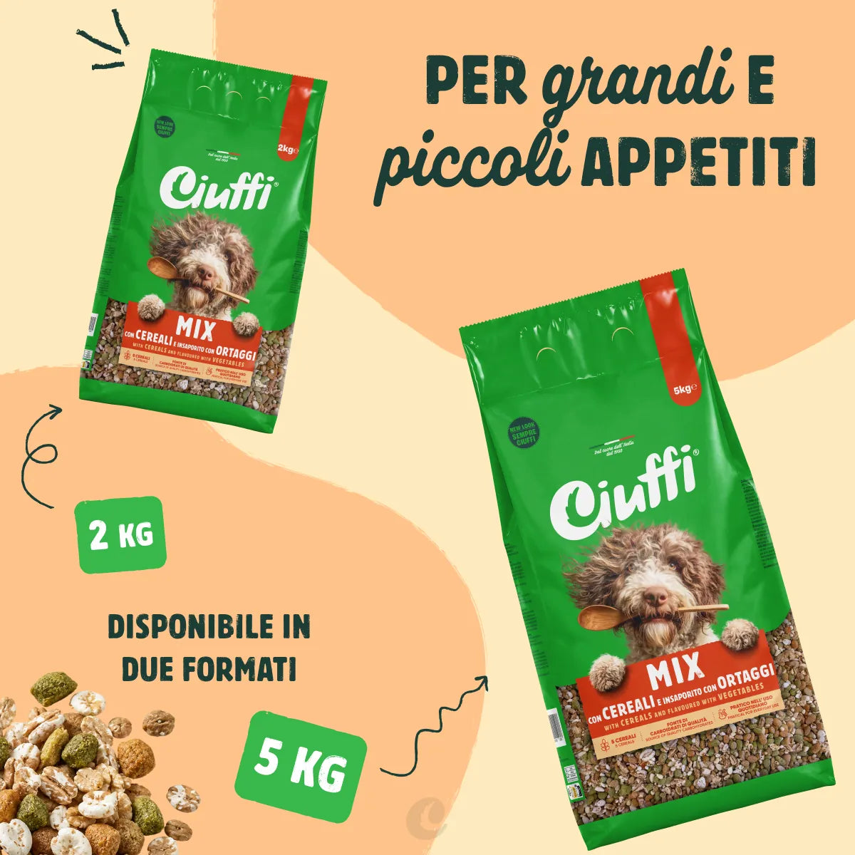 mix di cereali con ortaggi per cani -3