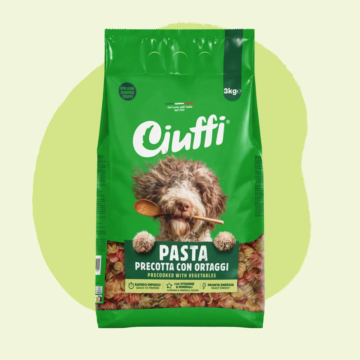 pasta precotta con ortaggi per cani -1