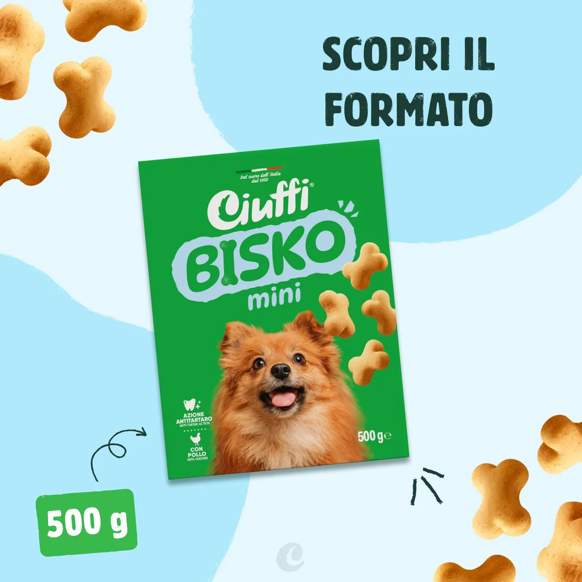 biscotti mini al pollo per cani -3