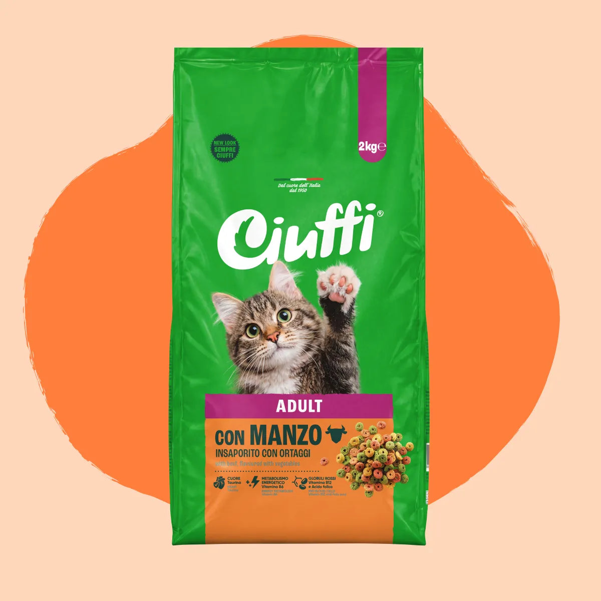 crocchette con manzo per gatti adulti -1