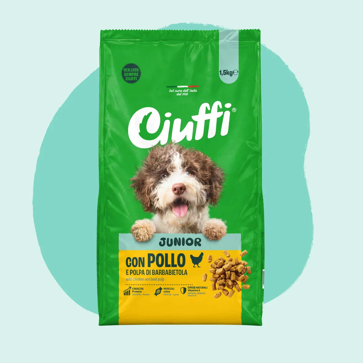crocchette con pollo per cuccioli di cane -1