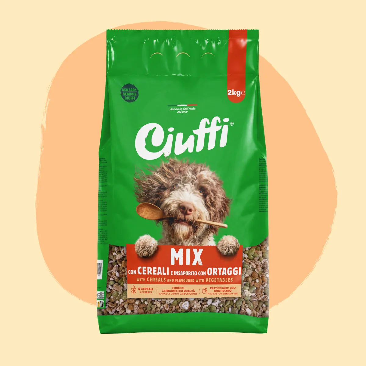 mix di cereali con ortaggi per cani -1