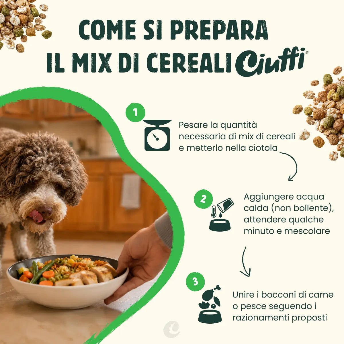 mix di cereali con ortaggi per cani -4